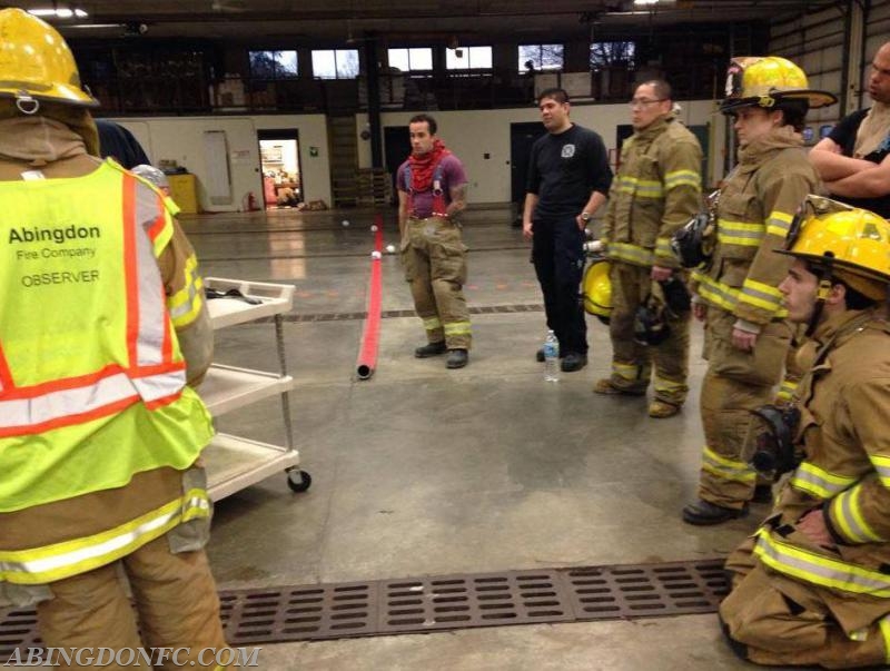 Members practice managing their air supply while having fun training by playing a friendly game of dodgeball